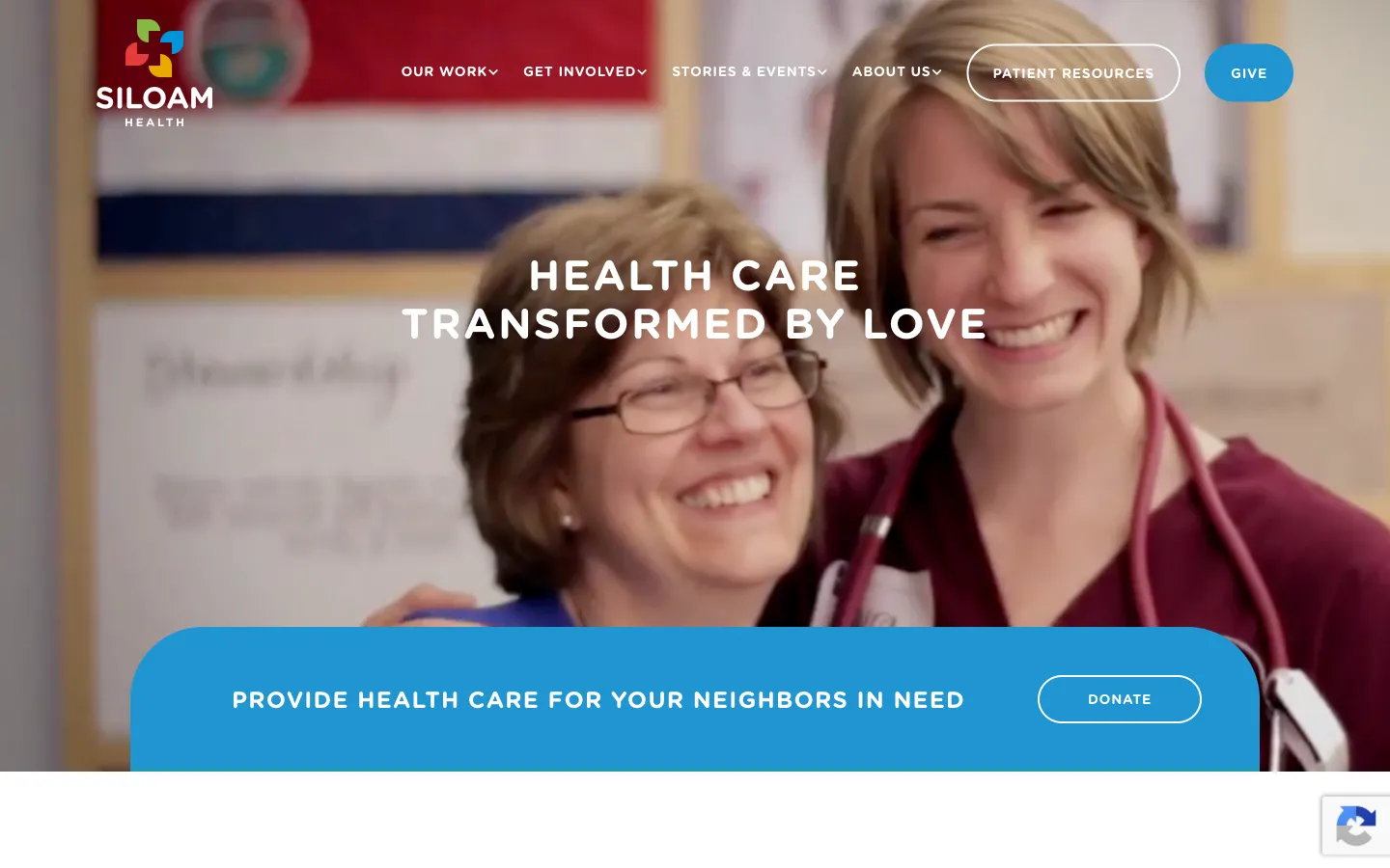Siloam Health homepage screenshot