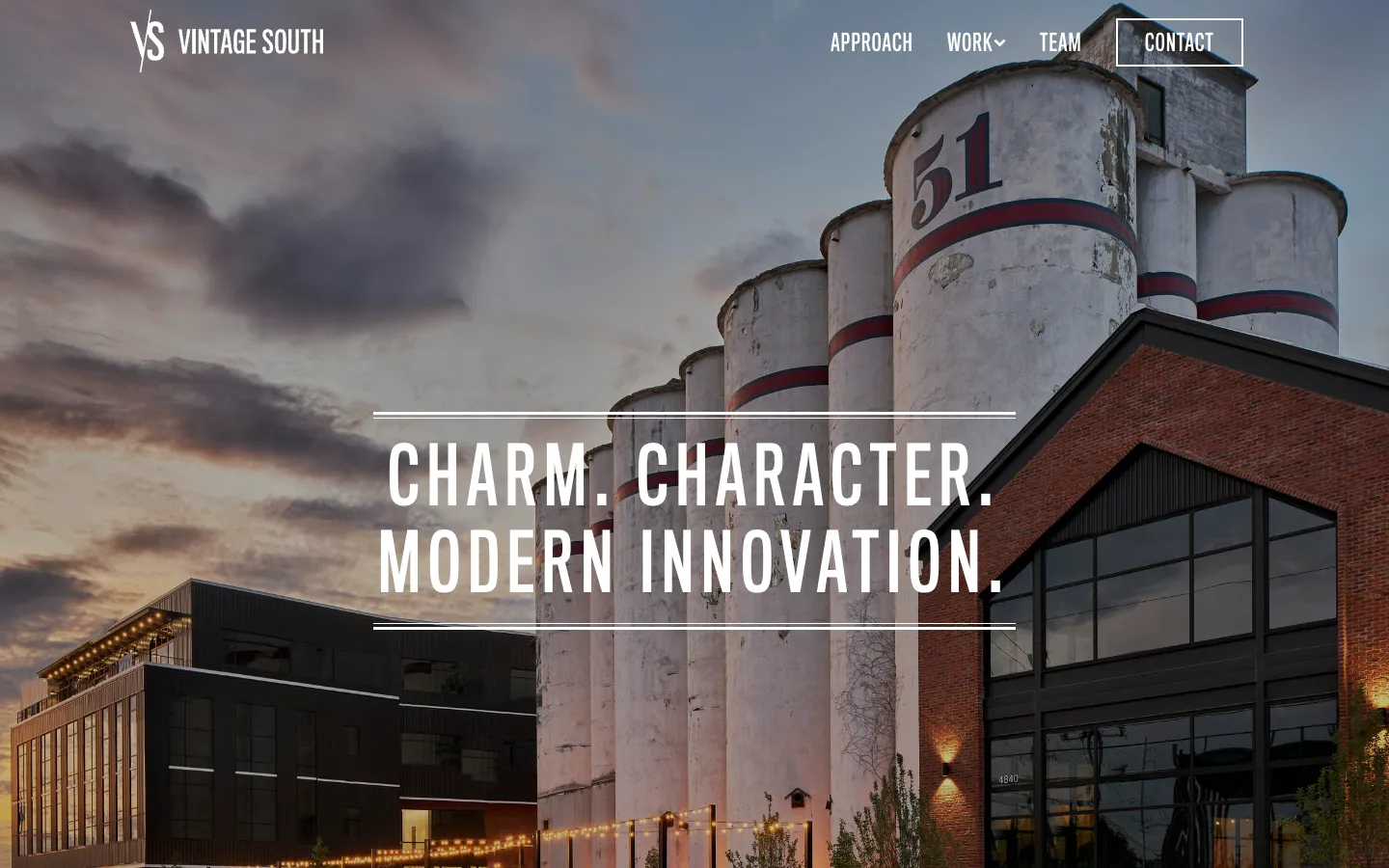 Vintage South Development homepage screenshot