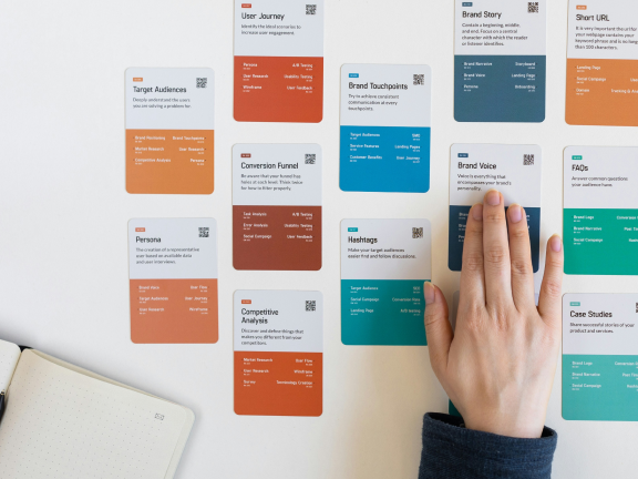 Project notes on a desk