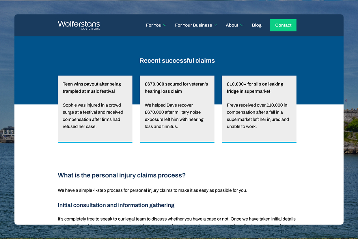 Wolferstans contact page